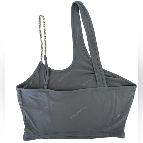 NWT • One Shoulder Cut Out Chain Top - Picture 4 of 13